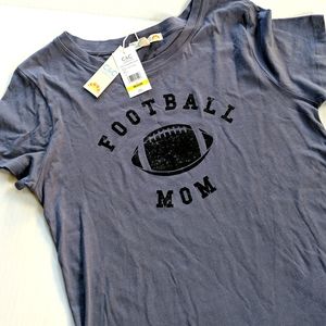 C&C California women's football mom tee shirt . Medium, NWT